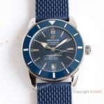 GF Swiss Replica Breitling Superocean Heritage II B20 Blue Dial Mesh-styled Rubber Strap